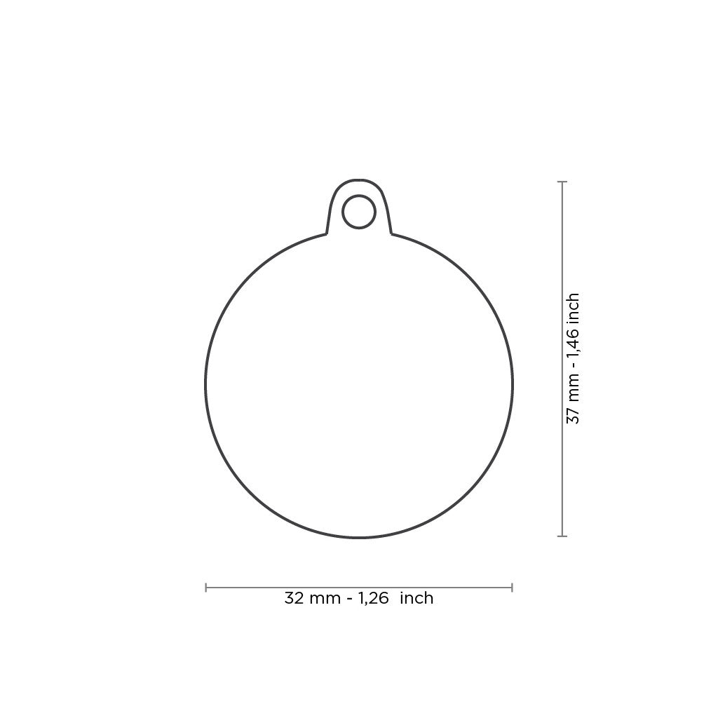 MyFamily Grey Glitter Satin Bone ID Tag, large, hand-enamelled grey glitter finish