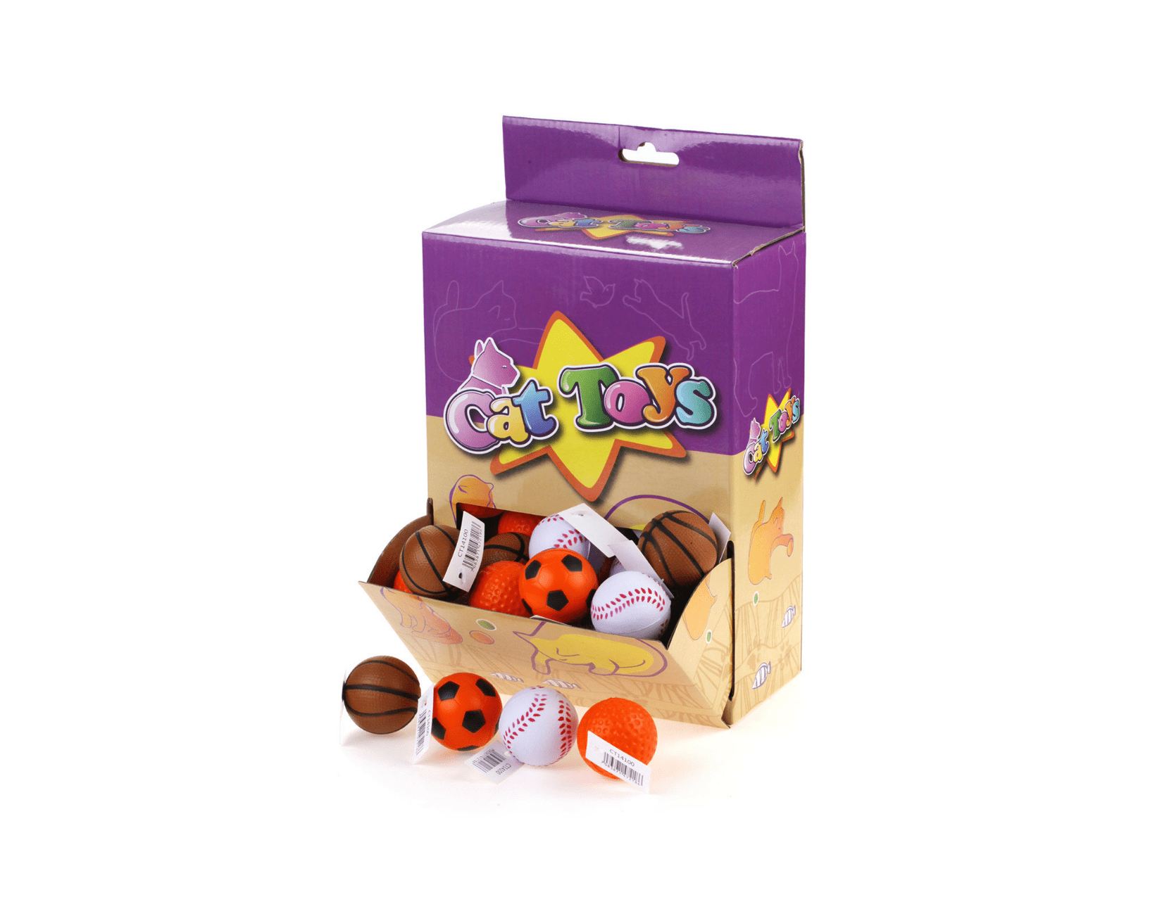 Wonpet sponge sports balls multipack, soft interactive toy balls