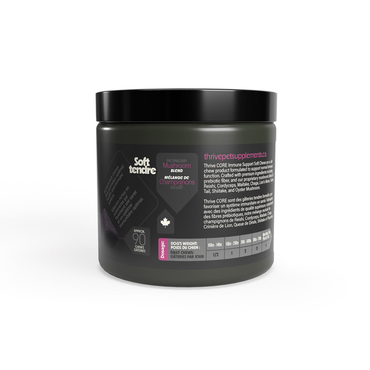 Thrive Core Immune Support soft chew dog supplement 270g