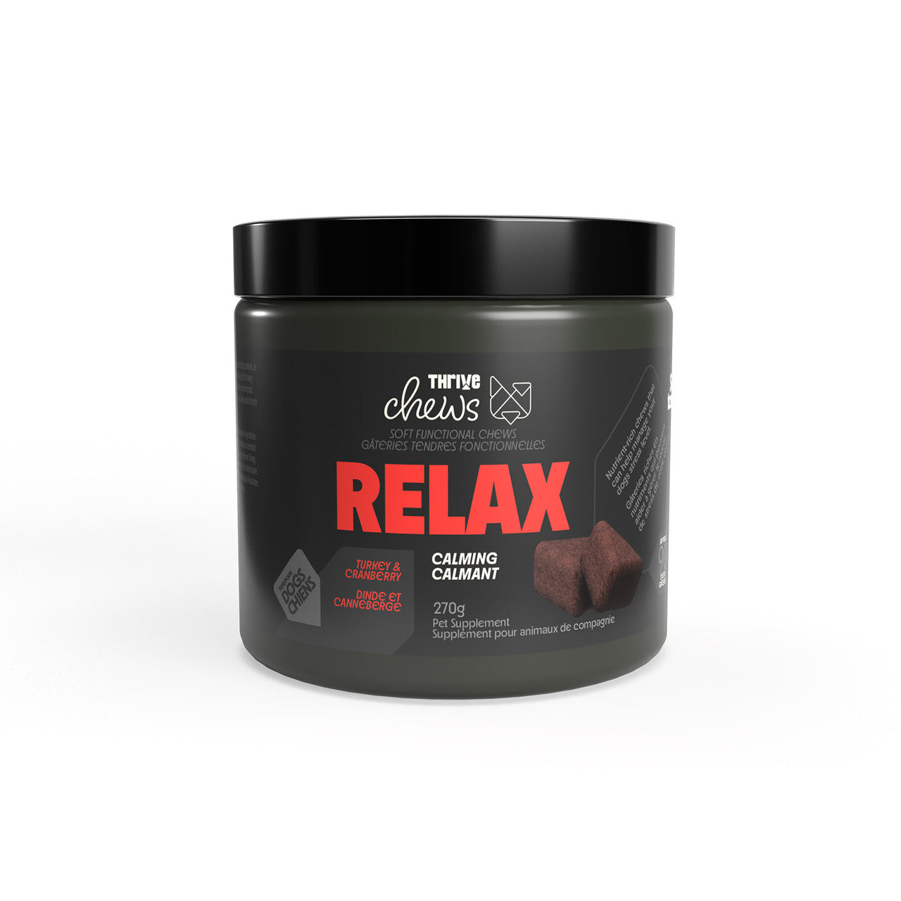 Thrive Relax Calming soft chew dog supplement 270g