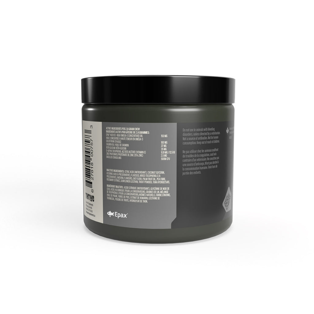 Thrive Shine Skin and Coat soft chew dog supplement 270g